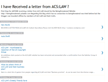 Tablet Screenshot of acslawletters.blogspot.com