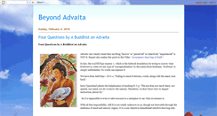 Desktop Screenshot of beyond-advaita.blogspot.com