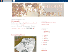 Tablet Screenshot of bloomandbarnacle.blogspot.com