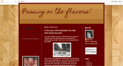 Desktop Screenshot of passingontheflavors.blogspot.com