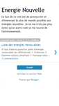 Mobile Screenshot of energie-nouvelle.blogspot.com