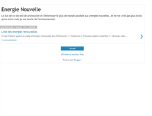Tablet Screenshot of energie-nouvelle.blogspot.com