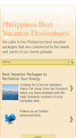 Mobile Screenshot of philippinesvacationtravel.blogspot.com