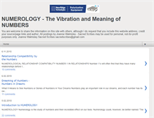Tablet Screenshot of numerology-thenumbersandtheirmeanings.blogspot.com