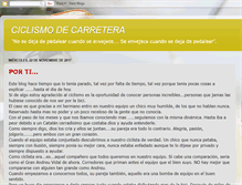 Tablet Screenshot of ciclismodecarretera.blogspot.com