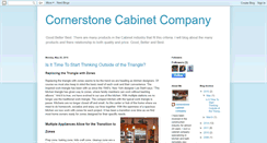 Desktop Screenshot of cornerstonecabinetcompany.blogspot.com