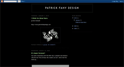 Desktop Screenshot of patrickfahydesign.blogspot.com