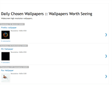 Tablet Screenshot of dailychosen2.blogspot.com