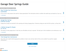 Tablet Screenshot of garagedoortorsionsprings.blogspot.com