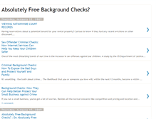 Tablet Screenshot of absolutelyfreebackgroundchecks.blogspot.com