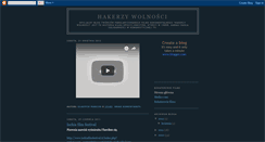 Desktop Screenshot of hakerzywolnosci.blogspot.com