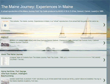 Tablet Screenshot of mainejourney.blogspot.com