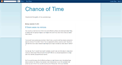 Desktop Screenshot of chanceoftime.blogspot.com