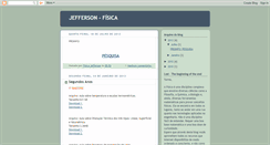 Desktop Screenshot of fisicajefferson.blogspot.com