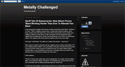 Desktop Screenshot of metallychallenged.blogspot.com