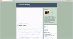 Desktop Screenshot of goodwillmommy.blogspot.com