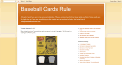 Desktop Screenshot of baseballcardsrule.blogspot.com