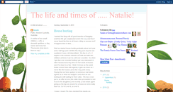 Desktop Screenshot of lifeandtimesnatalie.blogspot.com
