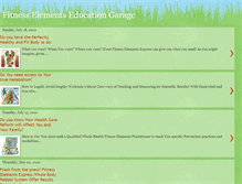 Tablet Screenshot of fitnesselementsgarage.blogspot.com
