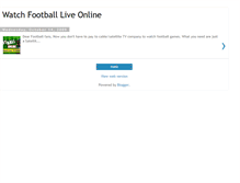 Tablet Screenshot of live-footballgames.blogspot.com