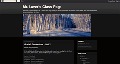 Desktop Screenshot of mrlaversclass.blogspot.com