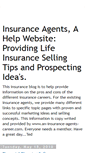Mobile Screenshot of aninsuranceagentscareer.blogspot.com