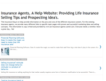 Tablet Screenshot of aninsuranceagentscareer.blogspot.com