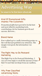 Mobile Screenshot of advertisingway.blogspot.com