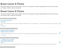 Tablet Screenshot of breastcancerandfitness.blogspot.com