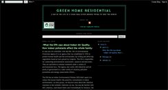 Desktop Screenshot of greenhomeresidential.blogspot.com