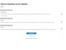 Tablet Screenshot of gloriaestefanlivemedia.blogspot.com