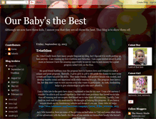 Tablet Screenshot of ourbabysthebest.blogspot.com