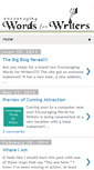 Mobile Screenshot of encouragingwordsforwriters.blogspot.com