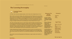 Desktop Screenshot of learningscreenplay.blogspot.com