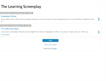 Tablet Screenshot of learningscreenplay.blogspot.com