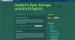 Desktop Screenshot of amberepiceuropeadventure.blogspot.com