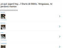 Tablet Screenshot of midiariodejuego.blogspot.com