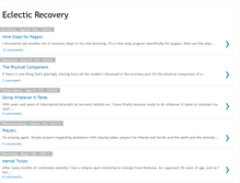 Tablet Screenshot of eclecticrecovery.blogspot.com