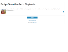 Tablet Screenshot of design-team-stephanie.blogspot.com