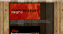 Desktop Screenshot of contemporarynegro.blogspot.com