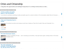 Tablet Screenshot of citiesandcitizenship.blogspot.com