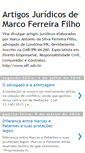 Mobile Screenshot of advogadomarcoferreirafilho.blogspot.com