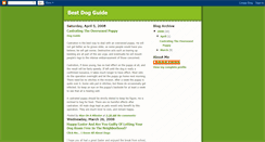 Desktop Screenshot of bestdogguide.blogspot.com