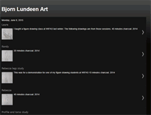 Tablet Screenshot of lundeenart.blogspot.com