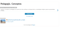 Tablet Screenshot of conceptosdepedagogia.blogspot.com