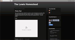 Desktop Screenshot of lewishomestead.blogspot.com