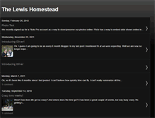 Tablet Screenshot of lewishomestead.blogspot.com