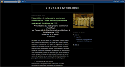 Desktop Screenshot of liturgiecatholique.blogspot.com