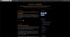 Desktop Screenshot of clivesiphone.blogspot.com