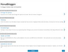 Tablet Screenshot of huvudbloggen.blogspot.com